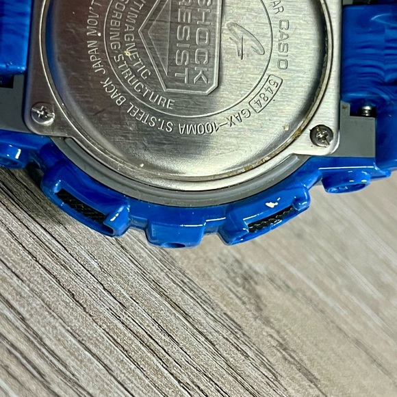Casio g-shock G-Lide Ocean Blue watch Timepiece gax-100ma - Picture 9 of 12